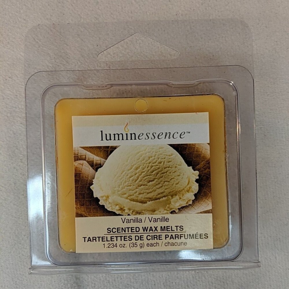 Luminessence Vanilla Scented Wax Melts 4 Cubes NEW 35 g 1.234 oz 119538 1304